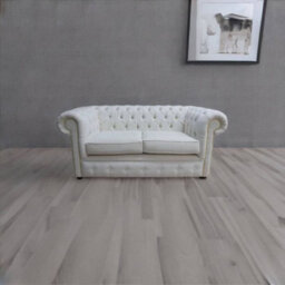 Chesterfield 2 Seater Sofa Settee Pimlico Oyster Real Fabric In Classic Style - thumbnail 4