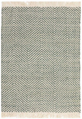 Handmade Kilim Modern Green Geometric Cotton Jute Easy To Clean Rug For Living Room And Bedroom-200Cm X 290 Cm - image 1