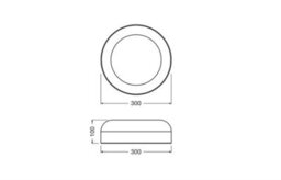 Osram Decor Bamboo Paper Ceiling Light Led 300mm E27 1200Lm 12W 3000K Warm Light - thumbnail 5