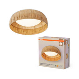 Osram Decor Bamboo Paper Ceiling Light Led 300mm E27 1200Lm 12W 3000K Warm Light - thumbnail 3