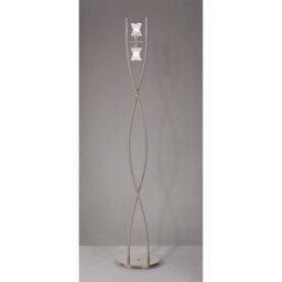 Luminosa Lighting Luminosa Alaska Floor Light G9 2 Light G9, Satin Nickel Item Weight: 19.1Kg - thumbnail 2