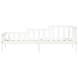 Berkfield Day Bed White 90X200 Cm Solid Wood Pine - thumbnail 4
