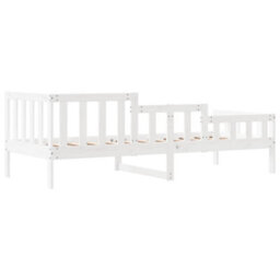 Berkfield Day Bed White 90X200 Cm Solid Wood Pine - thumbnail 7