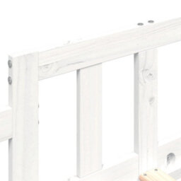 Berkfield Day Bed White 90X200 Cm Solid Wood Pine - thumbnail 9