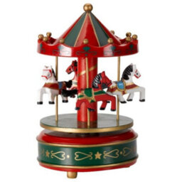 Samuel Alexander 18Cm Wind Up Musical Carousel Indoor Christmas Decoration - thumbnail 8