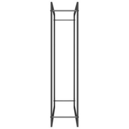 Vidaxl Firewood Rack Matt Black 110X28X116 Cm Steel Firewood Racks - thumbnail 4