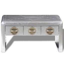 Walplus Aviator Coffee Table 3 Drawers Vintage Aircraft Airman Style - thumbnail 2