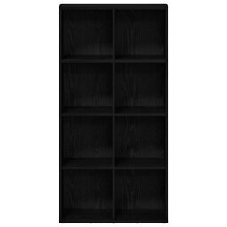 Berkfield Bookcase Black Oak 66X30X130 Cm Engineered Wood - thumbnail 5