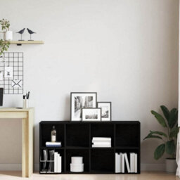 Berkfield Bookcase Black Oak 66X30X130 Cm Engineered Wood - thumbnail 3