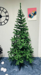 7Ft Green Artificial Christmas Tree, Xmas Pine Tree With 1200 Tips, Artificial Tree With Solid Metal Legs - thumbnail 4
