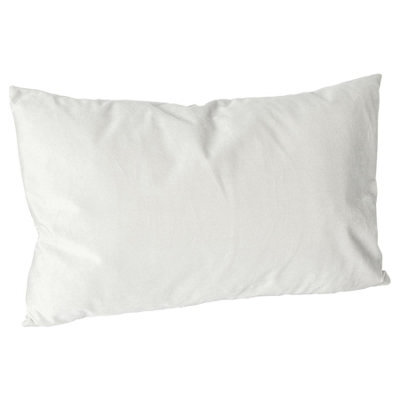 Nicola Spring Rectangle Velvet Cushion - 60Cm X 40Cm - Cream - image 1
