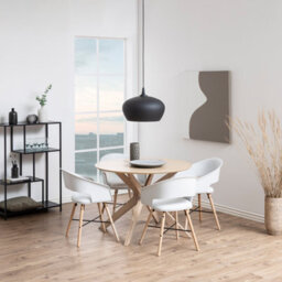 Furniture To Go Iduncan Round Dining Table In White Oak - thumbnail 3