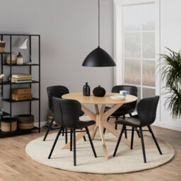 Furniture To Go Iduncan Round Dining Table In White Oak - thumbnail 4