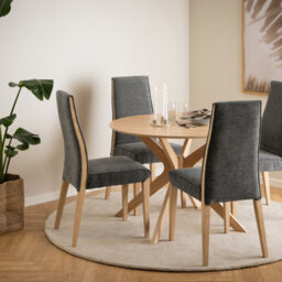 Furniture To Go Iduncan Round Dining Table In White Oak - thumbnail 6