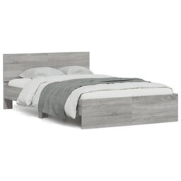 Berkfield Bed Frame Without Mattress Grey Sonoma 120X190 Cm Small Double - thumbnail 2
