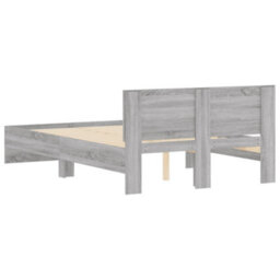 Berkfield Bed Frame Without Mattress Grey Sonoma 120X190 Cm Small Double - thumbnail 7