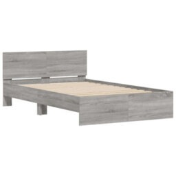 Berkfield Bed Frame Without Mattress Grey Sonoma 120X190 Cm Small Double - thumbnail 4