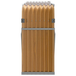 Walplus Log Holder Light Brown 180X45X100 Cm Galvanised Steel - thumbnail 5