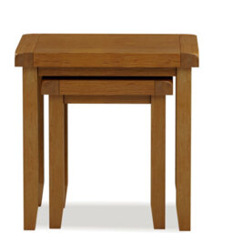 Rest Relax Elston Oak Nest Of 2 Tables Brown - thumbnail 2