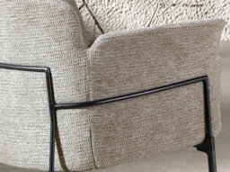 Stylish Grey Fabric Dining Chair By Angel Cerda - thumbnail 4