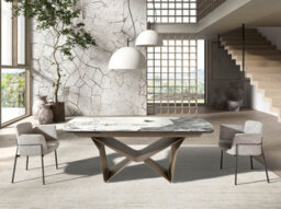 Stylish Grey Fabric Dining Chair By Angel Cerda - thumbnail 5