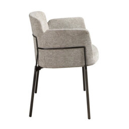 Stylish Grey Fabric Dining Chair By Angel Cerda - thumbnail 6
