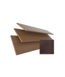 50mm Slat Dark Oak Real Wood Venetian Blind With Tapes 120Cm Drop 165Cm Wide - thumbnail 3