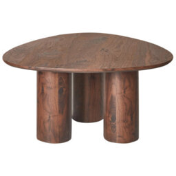 Wyld And Coco Dark Engineered Wood Coffee Table 75 X 75 Cm Retro Triangle - thumbnail 5