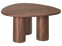 Wyld And Coco Dark Engineered Wood Coffee Table 75 X 75 Cm Retro Triangle - thumbnail 3