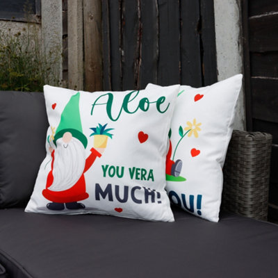 Gardenwize Pair Of Outdoor Garden Sofa Chair Furniture Scatter Cushions - Gonk - image 1