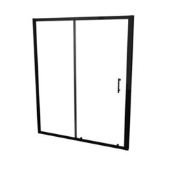 Nes Home Magna Black Matt 6mm Sliding Door 1400 X 1850 mm - thumbnail 3