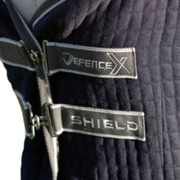 "Hy Defencex Shield Standard-Neck Thermal Horse Fleece Rug Navy (5 3"")" - thumbnail 2