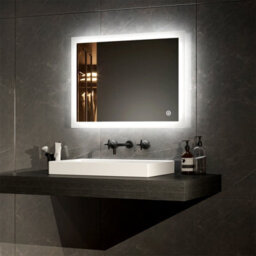 Emke Illuminated Bathroom Mirror With Light Bathroom Led Mirror With Touch Switch Demister 450X600mm - thumbnail 2