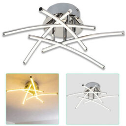 Shopnbits Modern Dimmable 5 Wave Led Lamp Ceiling Light Chandelier Living Room Bedroom Kitchen Lighting - thumbnail 2