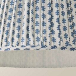 Valuelights Grange Large Blue Floral Pleated Lamp Shade - thumbnail 4