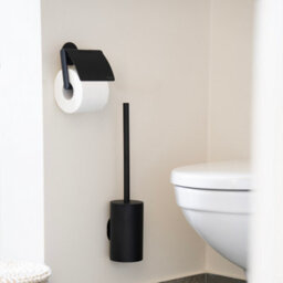 Smedbo Stainless Steel Toilet Brush With Self Adhesive Wall Mount - thumbnail 2