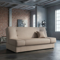 Gabi Comfortable 3 Seater Sofa Bed With Storage And Sleeping Function Lilac - thumbnail 2