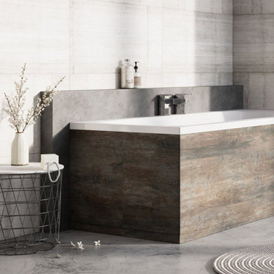 Plum&clay Condense Metallic Effect End Bath Panel (W)800mm