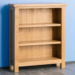 Surrey Oak 3 Tier Small Bookcase - By Roseland Furniture - thumbnail 5