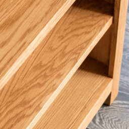 Surrey Oak 3 Tier Small Bookcase - By Roseland Furniture - thumbnail 8