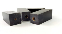 L&F 4X Replacement Furniture Legs Solid Wood 110mm High Sofas Chairs Settee Cabinets Legs Self Fixing Black - thumbnail 5