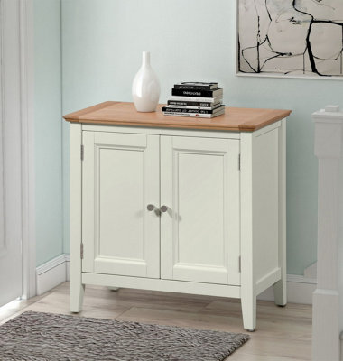 Hallowood Furniture Clifton Oak Painted Compact Cupboard - image 1
