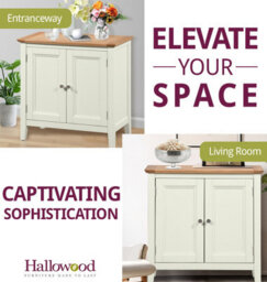 Hallowood Furniture Clifton Oak Painted Compact Cupboard - thumbnail 6