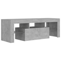 Berkfield Tv Cabinet With Led Lights Concrete Grey 120X35X40 Cm - thumbnail 3