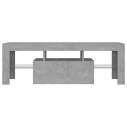 Berkfield Tv Cabinet With Led Lights Concrete Grey 120X35X40 Cm - thumbnail 5