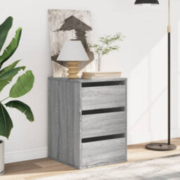 Berkfield Corner Chest Of Drawers Grey Sonoma 40X41X58 Cm Engineered Wood - thumbnail 3