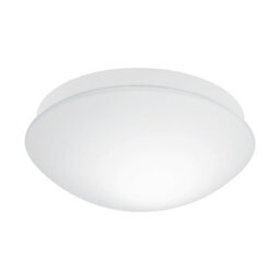 Ip44 Flush Ceiling Light For Bathroom With White Shade And E27 Bulb Compatibility