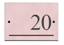 Reversed Slate Number 20 Blush Pink 14 X 9Cm - thumbnail 1