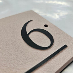 Reversed Slate Number 20 Blush Pink 14 X 9Cm - thumbnail 2