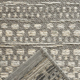 Grey Striped Outdoor Rug, Striped Stain-Resistant Rug For Patio, Garden, Deck, 5mm Modern Outdoor Rug-120Cm X 170Cm - thumbnail 6